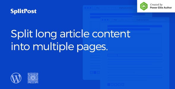 Epic Split Post - Post Content Splitter as Slider / Smart List with Ajax Pagination WordPress Plugin