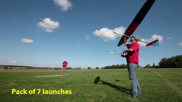 Man Launches Into The Sky RC Glider