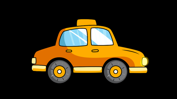 Taxi Cartoon Car