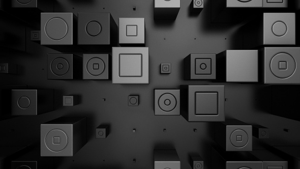 Background of Animated Cubes