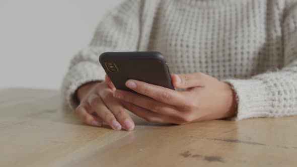 Woman using smartphone