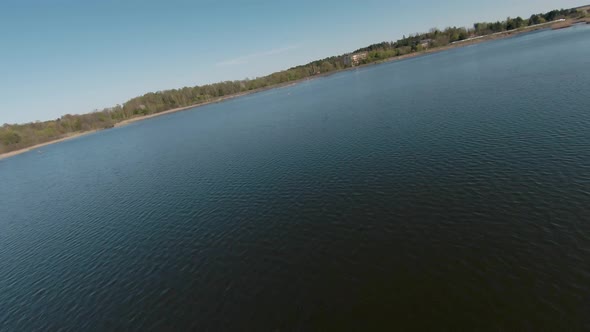 Fast and Maneuverable Flight Over the Lake with Reeds