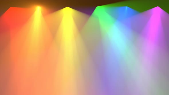 Gold Color Spotlights Move Able to Loop Seamless alt