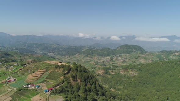 Farmland in a Mountain Province Philippines, Luzon