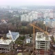 Crane Tower Working View From the Quadcopter - VideoHive Item for Sale