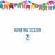 Bunting Flags with Falling Confetti - 4 Designs - VideoHive Item for Sale