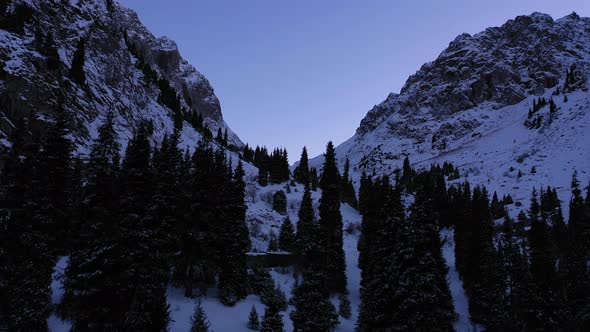 Snowy Mountains of Tuyuksu