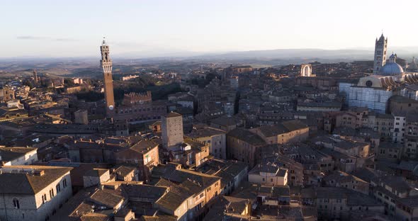 Aerial View of Siena - Italy