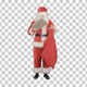 Santa Claus with his sack of lots of presents, Alpha Channel - VideoHive Item for Sale