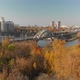 Railway Bridge Across River in Khimki City Russia - VideoHive Item for Sale