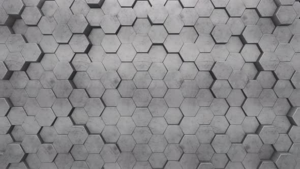 Abstract Moving Hexagonal Background