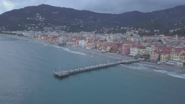 Alassio Coastal Mediterranean City in Liguria