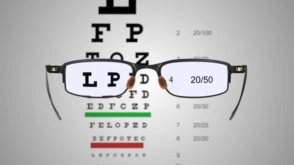Spectacles with Eye Examination Chart 01 alt