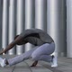 Fit Latin Man Stretching Muscles in Slow-Motion, Healthy Individual Working Out - VideoHive Item for Sale