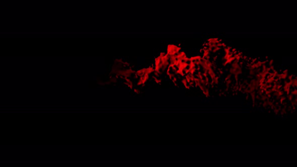 4K Red Smoke Animation