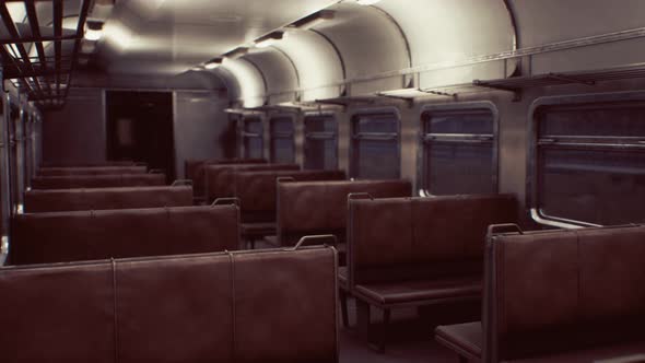 Interior of Old Soviet Electric Train