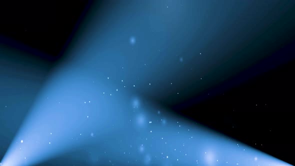 blue light ray glitter particles