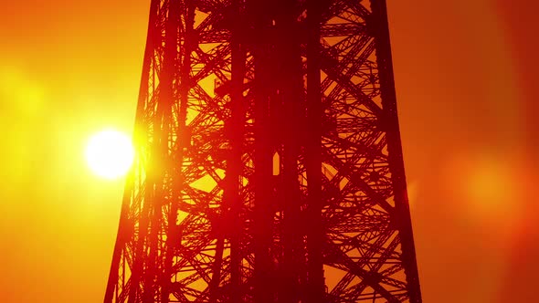 Paris Eiffel Tower Sunrise