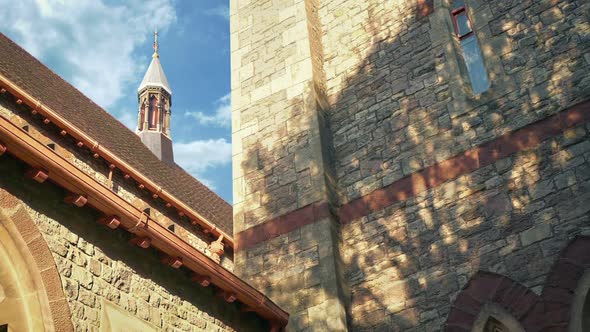 Church Buildings On Sunny Day