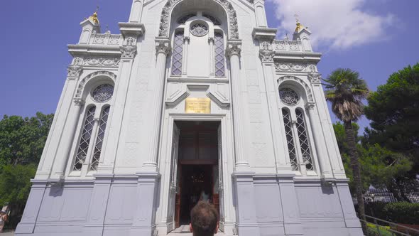 Entrance to the church.