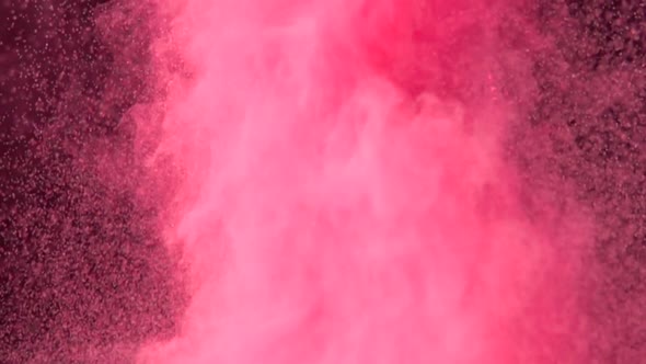 Colorful Powder Explosion in Slow Motion