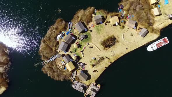 Uros Floating Islands in Peru Top Point of View