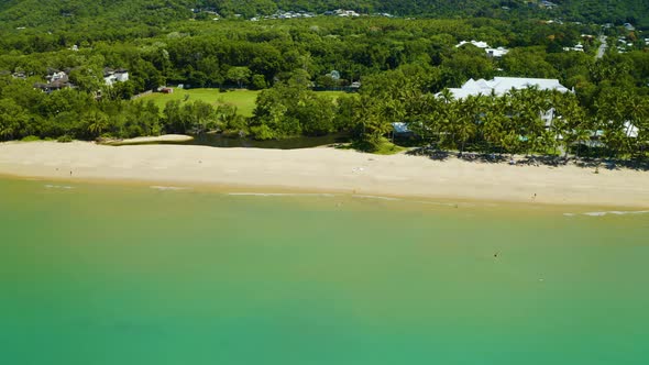 Aerial, a Coastline In Palm Cove, Cairns In Queensland, Australia