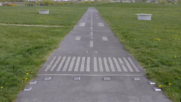 Miniature Runway on Playground near Vancouver International Airport.