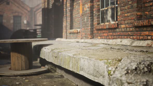 Abandoned Factory Empty Because of the Coronavirus Covid-19 Epidemic alt