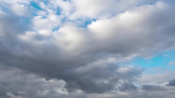 View of beautiful Blue sky with clouds.