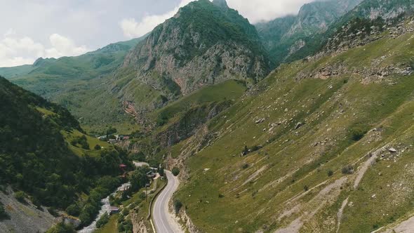 Mountain Road Aerial