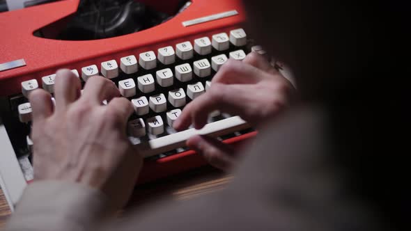 Typing on a Typewriter