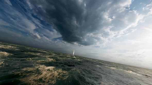 Sailing on the sea