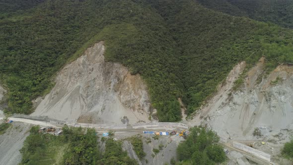 Construction on a Mountain Road