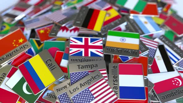 Souvenir Magnet with Munich Text and National Flag alt