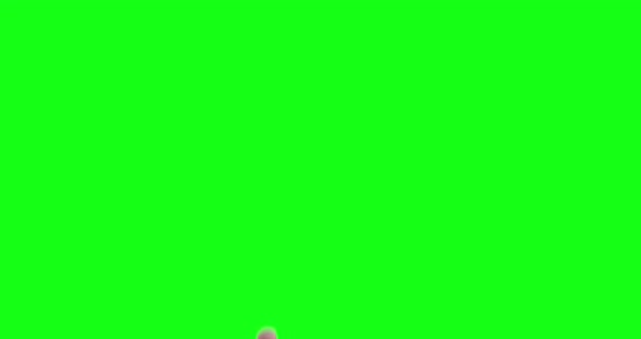 Touch Screen Finger Gestures on green screen.