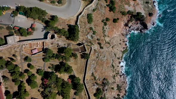 Alanya Castle Alanya Kalesi Aerial View of Mountain