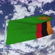 Zambia Flag With Sky 4k - VideoHive Item for Sale