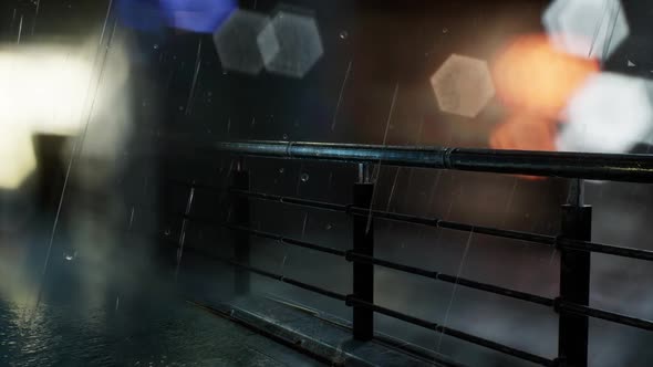 Urban Scene at Rainy Night alt