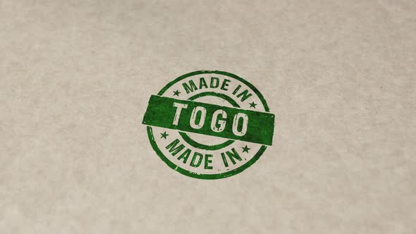 Made in Togo stamp and stamping