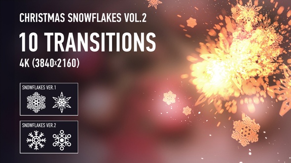 Christmas Snowflakes Transitions vol.2