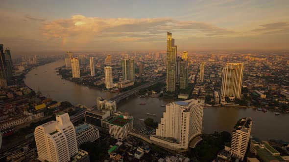 Bangkok Thailand at Dawn Time Lapse