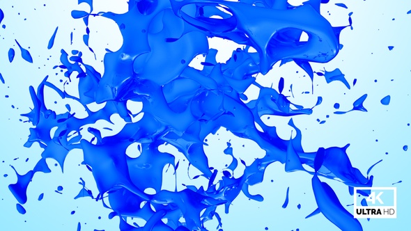 Abstract Blue Paint Splash V5 alt