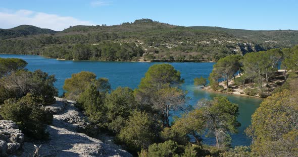 Lake Esparron, Alpes de Haute Provence, France