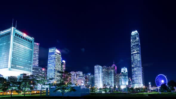 Time lapse of Hong Kong at night