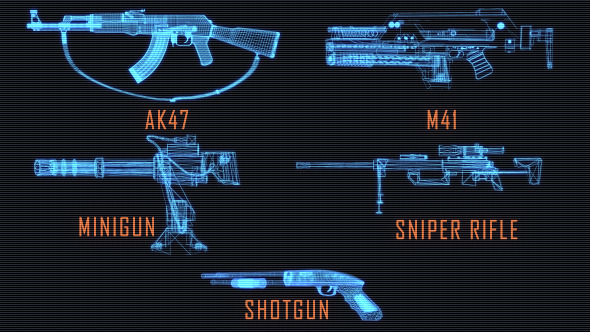 Wireframe Guns Volume 1