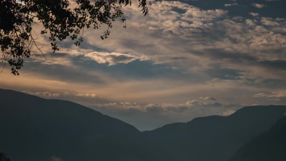 Sunrise Timelapse In The Mountains