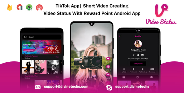 TikTok App| Short Video Creating - Video Status With Reward Point Android App