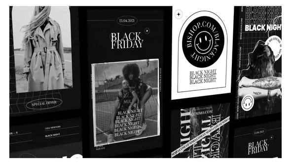 Black night stories abstract alt