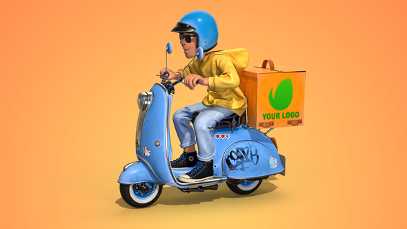Delivery Service Scooter